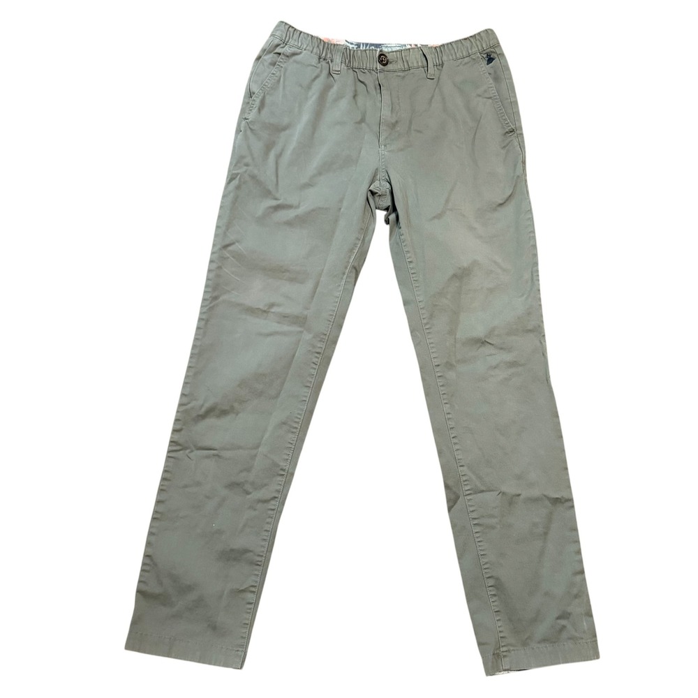 Chubbies Mens Everywear Pants Olive Green Regular Fit Chino Size Medium M